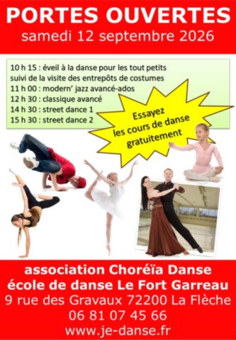 Portes ouvertes à Espace Danse 72200 La Flèche 250913-LF-portes-ouvertes-affiche